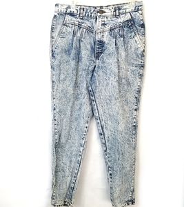 Vintage 90s Chic High Waist Pleated Mom Jeans